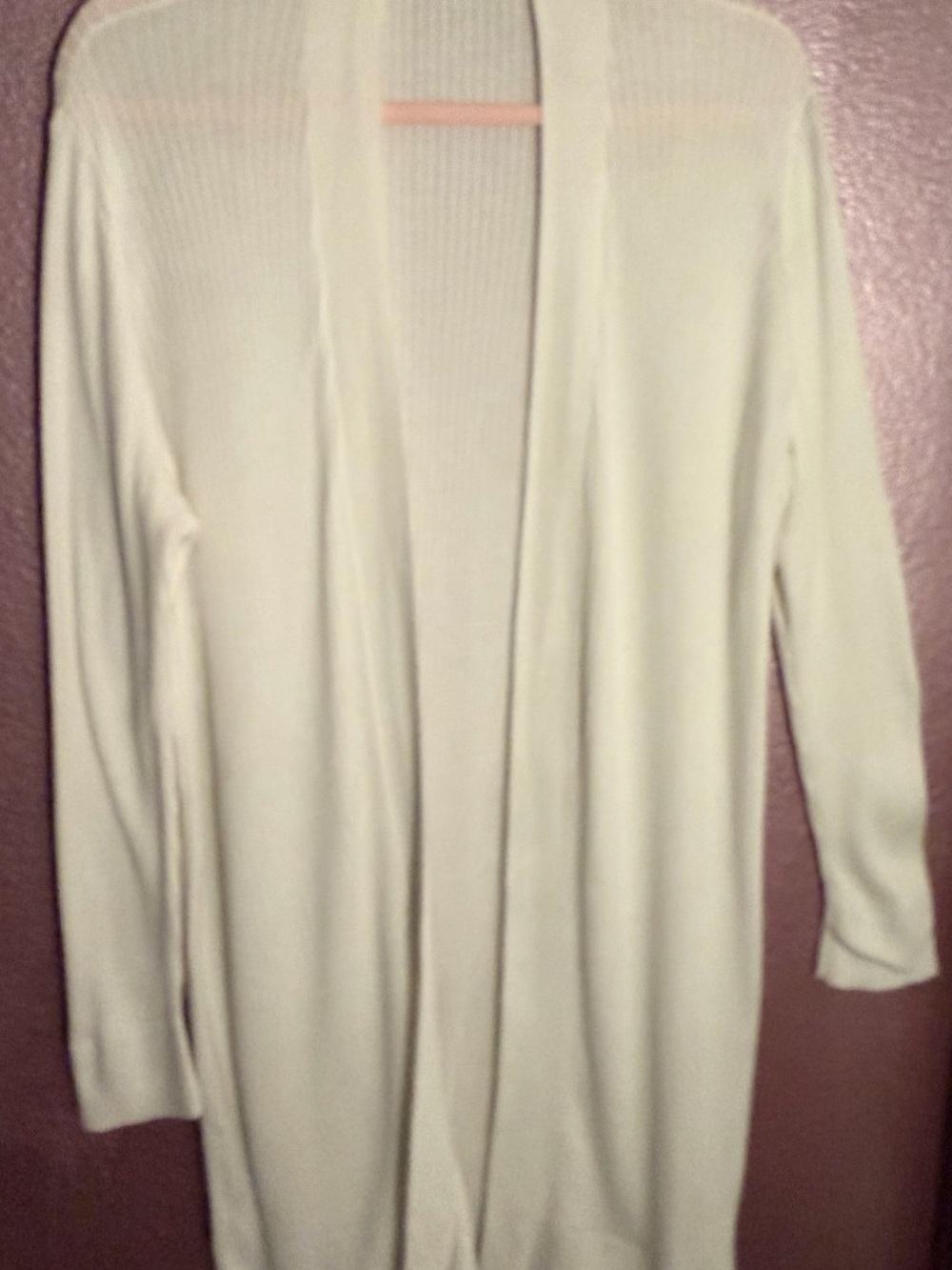 LOFT Cream Open-Front Women's Cardigan